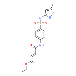 ethyl (2E)-4-({4-[(5-methyl-1,2-oxazol-3-yl)sulfamoyl]phenyl}amino)-4-oxobut-2-enoate structure