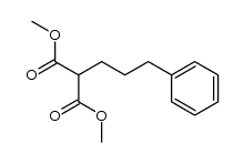 2-(3-phenylpropyl)-malonic acid dimethyl ester Structure