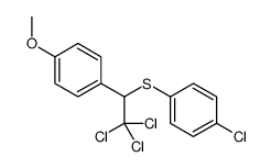 1-chloro-4-[2,2,2-trichloro-1-(4-methoxyphenyl)ethyl]sulfanylbenzene Structure