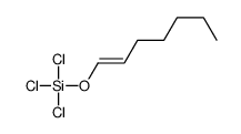 trichloro(hept-1-enoxy)silane结构式