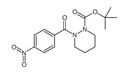 tert-butyl 2-(4-nitrobenzoyl)diazinane-1-carboxylate Structure