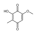 3-hydroxy-2-methyl-5-methoxy-1,4-benzoquinone结构式