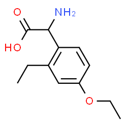 Benzeneacetic acid, alpha-amino-4-ethoxy-2-ethyl- (9CI)结构式