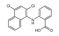 2-[(2,4-dichloronaphthalen-1-yl)amino]benzoic acid Structure