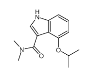 N,N-dimethyl-4-propan-2-yloxy-1H-indole-3-carboxamide结构式