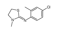 N-(4-chloro-2-methylphenyl)-3-methyl-1,3-thiazolidin-2-imine Structure