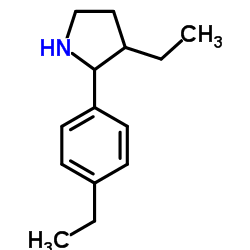 Pyrrolidine, 3-ethyl-2-(4-ethylphenyl)- (9CI) picture