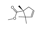 methyl (1R)-1,2,2-trimethylcyclopent-3-ene-1-carboxylate Structure