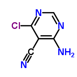 4-氨基-6-氯嘧啶-5-甲腈结构式