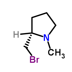 (S)-2-溴甲基-1-甲基吡咯烷结构式