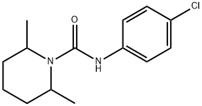 1-(n-(4-chlorophenyl)carbamoyl)-2,6-dimethylpiperidine结构式