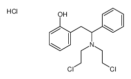 2-[2-[bis(2-chloroethyl)amino]-2-phenylethyl]phenol,hydrochloride结构式