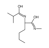 (2S)-N-methyl-2-(2-methylpropanoylamino)hexanamide结构式