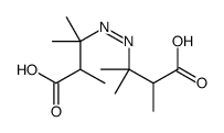 3-[(3-carboxy-2-methylbutan-2-yl)diazenyl]-2,3-dimethylbutanoic acid Structure