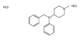 N-benzyl-1-methyl-N-phenylpiperidin-4-amine,dihydrochloride Structure