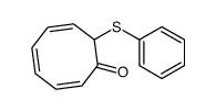 8-phenylsulfanylcycloocta-2,4,6-trien-1-one结构式