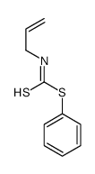 N-烯丙基二硫代氨基甲酸苯酯结构式