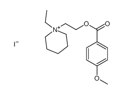 2-(1-ethylpiperidin-1-ium-1-yl)ethyl 4-methoxybenzoate,iodide结构式