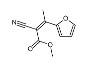 methyl 2-cyano-3-(furan-2-yl)but-2-enoate Structure