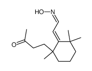 [2,2,6-Trimethyl-6-(3-oxo-butyl)-cyclohex-(E)-ylidene]-acetaldehyde oxime Structure