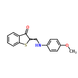 2-[(4-methoxyanilino)methylidene]-1-benzothiophen-3-one结构式