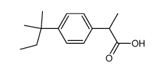 Benzeneacetic acid, 4-(1,1-dimethylpropyl)--alpha--methyl- (9CI)结构式