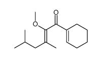 1-(cyclohexen-1-yl)-2-methoxy-3,5-dimethylhex-2-en-1-one Structure