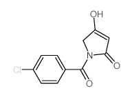 1-(4-chlorobenzoyl)-5-hydroxy-2H-pyrrol-3-one Structure