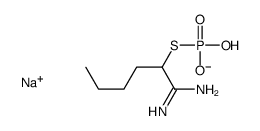 sodium,(1-amino-1-iminohexan-2-yl)sulfanyl-hydroxyphosphinate Structure