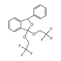 3-phenyl-1,1-bis(2,2,2-trifluoroethoxy)-1,3-dihydroisobenzofuran结构式