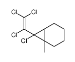 7-chloro-6-methyl-7-(1,2,2-trichloroethenyl)bicyclo[4.1.0]heptane结构式