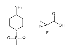 1-methanesulfonyl-piperidin-4-ylamine, compound with trifluoro-acetic acid结构式