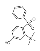 4-(benzenesulfonyl)-3-(trimethylsilyl)phenol Structure