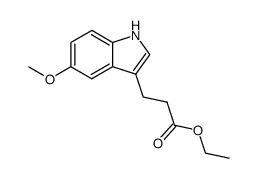 Ethyl 3-(5-methoxy-1H-indol-3-yl)propanoate Structure