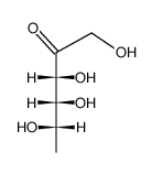 6-deoxy-L-tagatose Structure