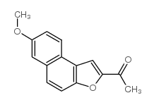 Ethanone, 1-(7-methoxynaphtho(2,1-b)furan-2-yl)- Structure