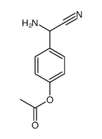 Benzeneacetonitrile, 4-(acetyloxy)-alpha-amino- (9CI) structure