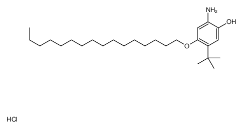 2-amino-5-tert-butyl-4-hexadecoxyphenol,hydrochloride Structure