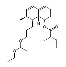8α-[(S)-(2-methylbutyryl)oxy]-2β-methyl-1β-[3-(1-ethoxyethoxy)propyl]-1,2,6,7,8,8aβ-hexahydronaphthalene Structure