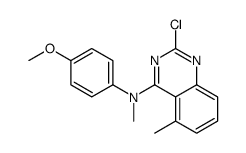 2-chloro-N-(4-methoxyphenyl)-N,5-dimethylquinazolin-4-amine结构式