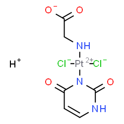 dichloroglycineuracil platinum(II) Structure