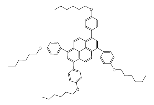 1,3,6,8-tetrakis(4-hexoxyphenyl)pyrene Structure