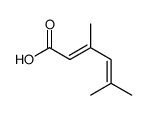 3,5-dimethylhexa-2,4-dienoic acid Structure