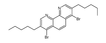 4,7-dibromo-3,8-dipentyl-1,10-phenanthroline结构式