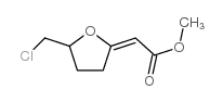 methyl (5-chloromethyl-dihydrofuran-2-ylidene)acetate Structure