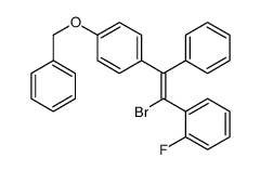 1-[(Z)-2-bromo-2-(2-fluorophenyl)-1-phenylethenyl]-4-phenylmethoxybenzene Structure