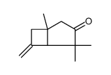 Bicyclo[3.2.0]heptan-3-one, 1,4,4-trimethyl-6-methylene Structure