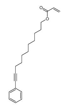 11-phenylundec-10-ynyl prop-2-enoate结构式