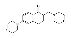 6-Morpholin-4-yl-2-morpholin-4-ylmethyl-3,4-dihydro-2H-naphthalen-1-one Structure