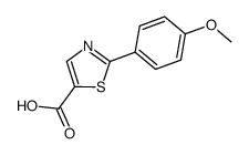 2-(4-Methoxy-phenyl)-thiazole-5-carboxylic acid结构式